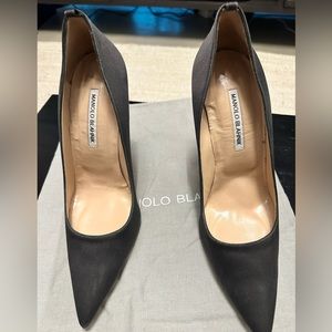 Manolo Blahnik Grey Heels - Size 41